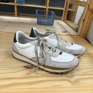 White and Gray Sneakers